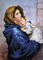 DDR.004 - Madonna of the Streets (après Roberto Ferruzzi ) - Diamond Painting Artwork Kit - 20.28 - 14.57 in